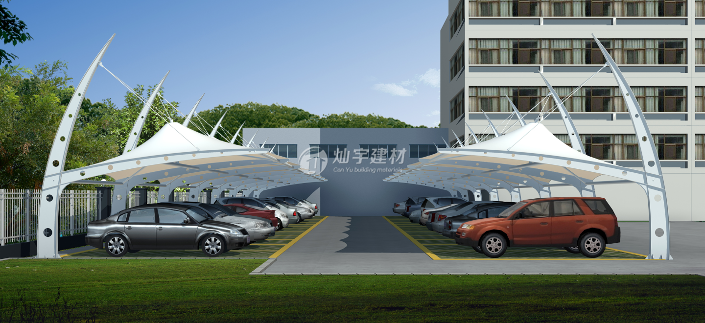 【燦宇建材】| 膜結(jié)構(gòu)車(chē)棚 2019CY-TCP03
